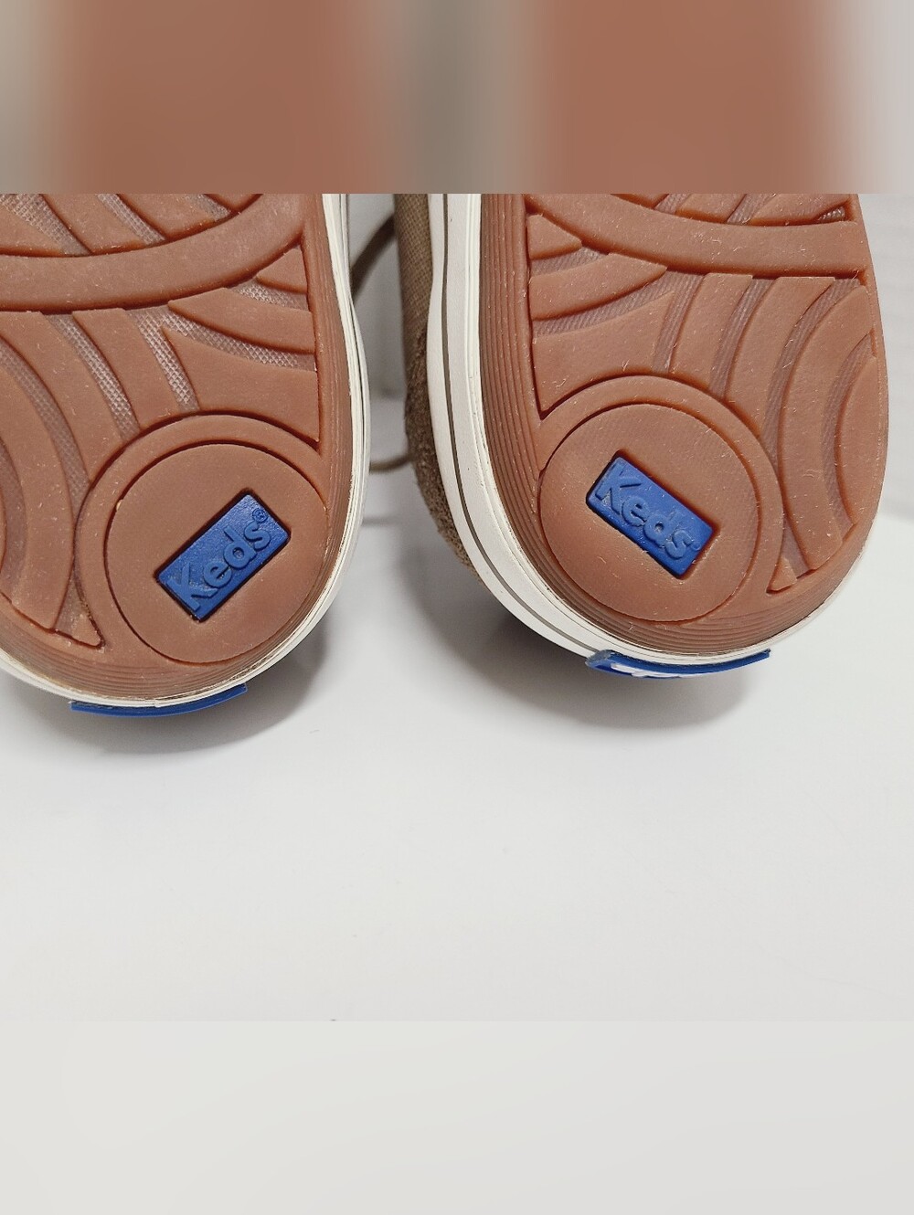 Keds Craze T-Toe Brown Suede Sneakers Pink Trim Sz 6 - Picture 10 of 12